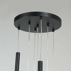 Lampa wisząca 7 czarna 7xG9 LP-894/7P BK