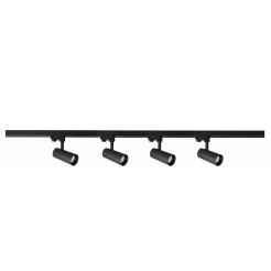Zestaw oświetlenia szynowego Ice SET 3F czarny 4xGU10 LP-732 4W BK SET