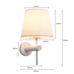 Kinkiet biały 1xE27 LP-1133/1W WH