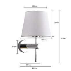 Kinkiet chrom 1xE27 LP-1133/1W CH