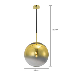 Lampa wisząca złota 1xE14 LP-2844/1P GD