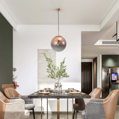 Lampa wisząca miedziana 1xE14 LP-2844/1P MI
