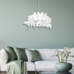 Lampa wisząca biała 1xE27 LP-3439/1P WHITE