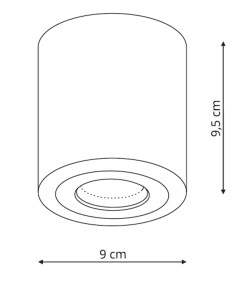 XL oprawa natynkowa biała LP-6510/1SM XL WH