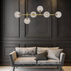 Lampa wisząca złota 6xE14 LP-005/6P TR