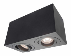 Oprawa natynkowa czarna 2xGU10 LP-5881/2SM BK