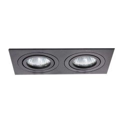 Oprawa podtynkowa 2 czarna 2xGU10 LP-2780/2RS BK