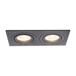 Oprawa podtynkowa 2 czarna 2xGU10 LP-2780/2RS BK
