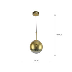 Lampa wisząca złota 1xE14 LP-2844/1P S GD