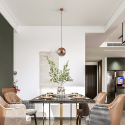 Lampa wisząca miedziana 1xE14 LP-2844/1P S MI