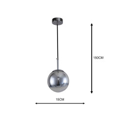 Lampa wisząca chrom 1xE14 LP-2844/1P S CH
