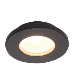 Oczko podtynkowe czarne IP65 1xGU10 LP-440/1RS BK
