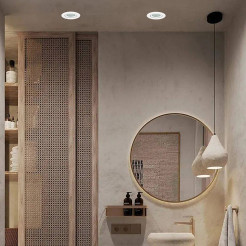 Ruchome oczko podtynkowe białe IP65 1xGU10 LP-4425/1RM WH