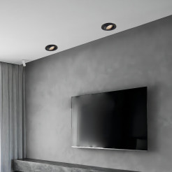 Ruchome oczko podtynkowe czarne IP20 1xGU10 LP-440/1RS BK movable