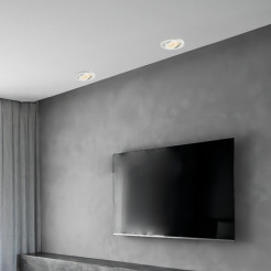 Ruchome oczko podtynkowe białe IP20 1xGU10 LP-440/1RS WH movable