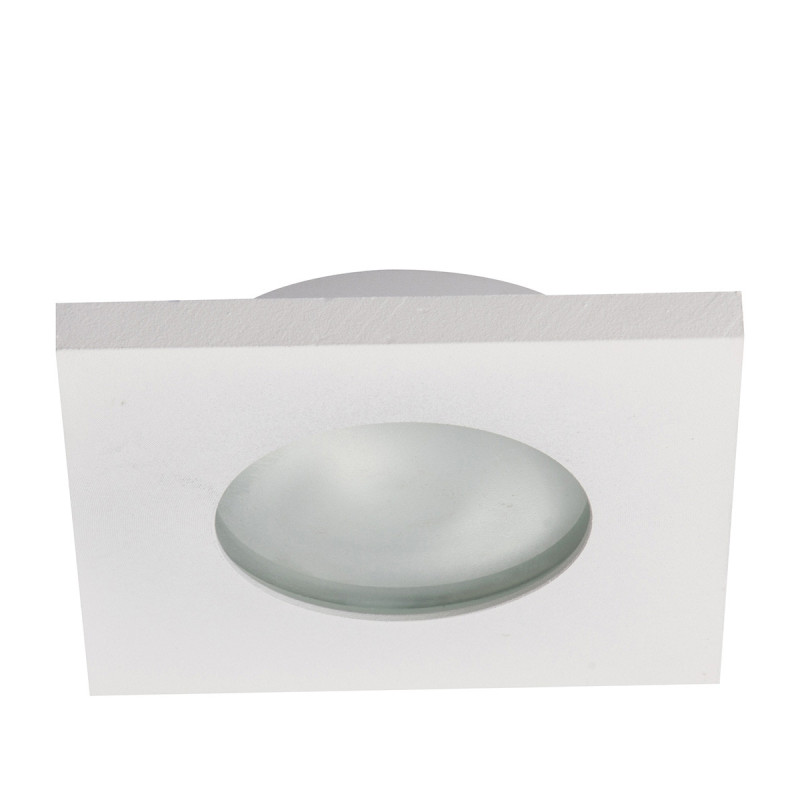 Oczko podtynkowe kwadratowe białe IP65 1xGU10 LP-440/1RS WH square