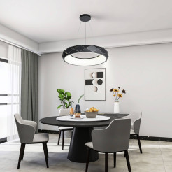Lampa wisząca czarna LED 4000K LP-8069/1P LED BK