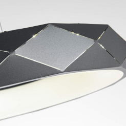 Lampa wisząca czarna LED 4000K LP-8069/1P LED BK