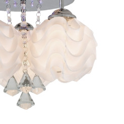 Ozdobny plafon srebrny 3xE14 plus LED LP-119/3C