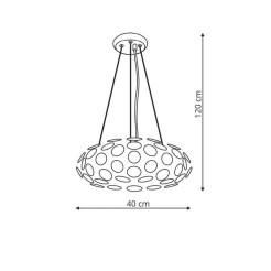 Lampa wisząca srebrna 3xE14 LP-17060/3P