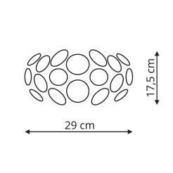 Kinkiet srebrny 1xE14 LP-17060/1W