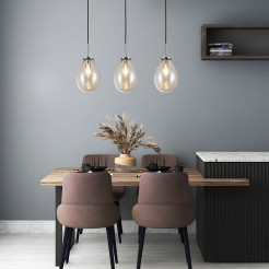 Lampa wisząca czarna 3xE14 LP-1214/3L
