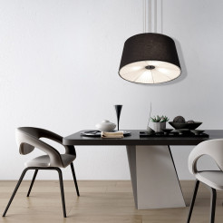 Lampa wisząca czarna 4xE27 LP-1322/1P BK