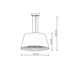 Lampa wisząca czarna 4xE27 LP-1322/1P BK