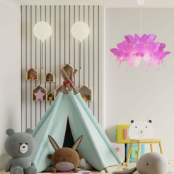 Lampa wisząca ciemny róż 1xE27 LP-3439/1P dark pink