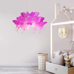 Lampa wisząca ciemny róż 1xE27 LP-3439/1P dark pink