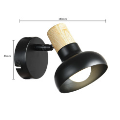 Kinkiet czarny 1xE14 LP-1420/1W BK
