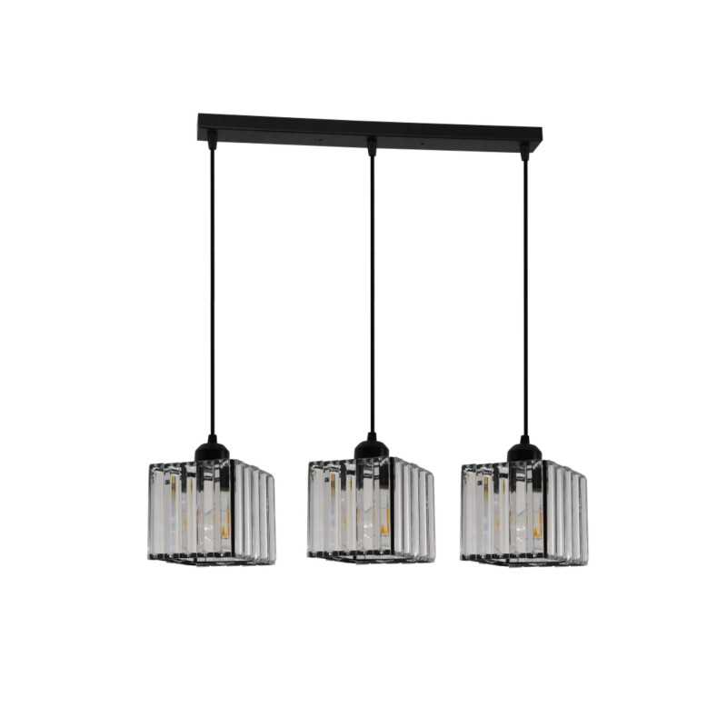 Lampa wiszaca czarna 3xE27 LP-2383/3L BK
