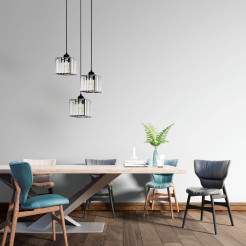 Lampa wiszaca czarna 3xE27 LP-2383/3L BK