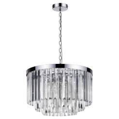 Lampa wisząca 5 srebrna 5xE14 LP-2910/5P