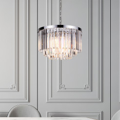 Lampa wisząca 5 srebrna 5xE14 LP-2910/5P
