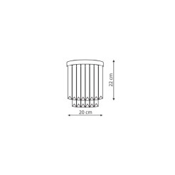 Kinkiet srebrny 1xE14 LP-2910/1W S CH