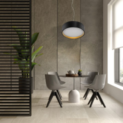 Lampa wisząca czarno - złota LED 3000K LP-043/1P BK/GD