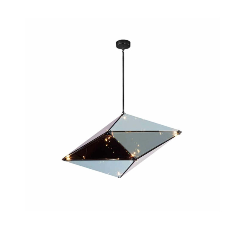 Lampa wisząca pozioma dymna czarna 7xG9 LP-056/1P BK