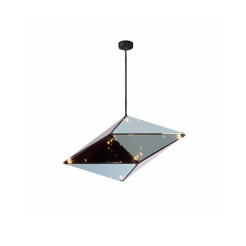 Lampa wisząca pozioma dymna czarna 7xG9 LP-056/1P BK
