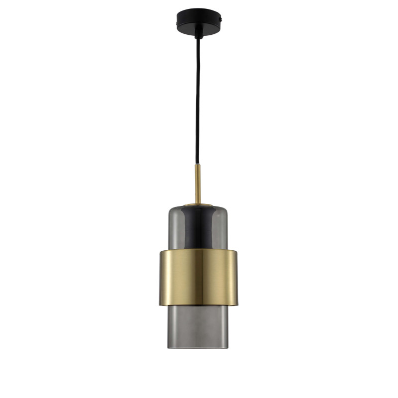 Lampa wisząca dymna 1xE27 LP-866/1P L SM/GD