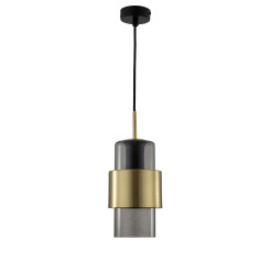 Lampa wisząca dymna 1xE27 LP-866/1P L SM/GD