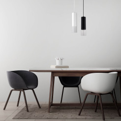 Lampa wisząca czarna 1xGU10 LP-232/1P BK