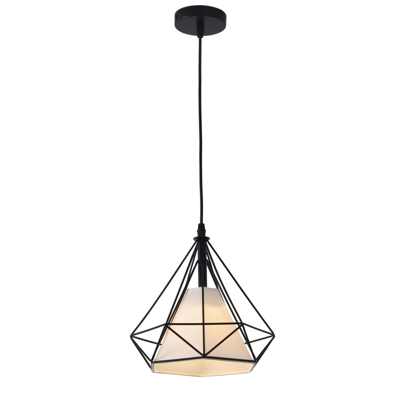 Lampa wisząca czarna 1xE27 LP-076/1P BK
