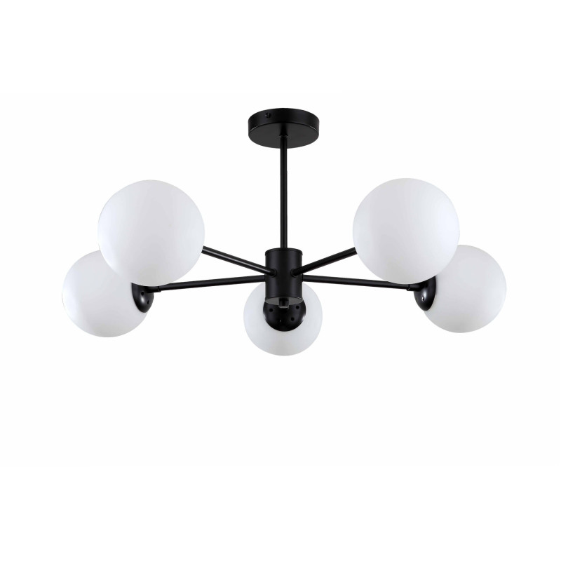Lampa wisząca 5 czarna 5xE14 LP-1345/5P BK