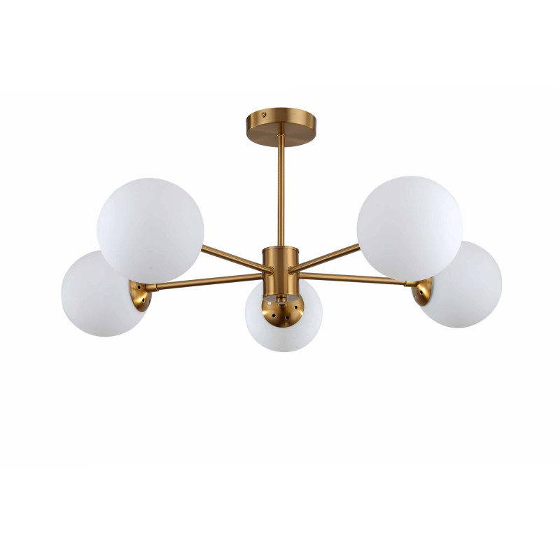 Lampa wisząca 5 złota 5xE14 LP-1345/5P GD
