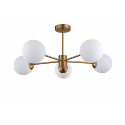 Lampa wisząca 5 złota 5xE14 LP-1345/5P GD