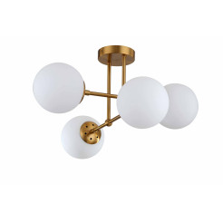 Lampa wisząca 4 złota 4xE14 LP-1345/4P GD