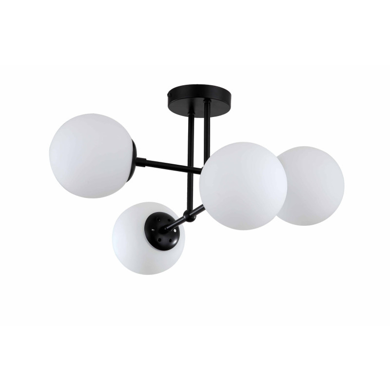 Lampa wisząca 4 czarna 4xE14 LP-1345/4P BK