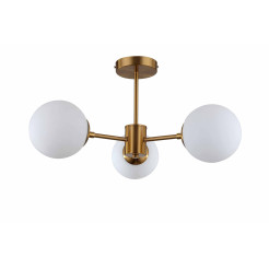 Lampa wisząca 3 złota 3xE14 LP-1345/3P GD