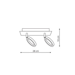 Spot srebrny LED 3000K LP-1864/2W